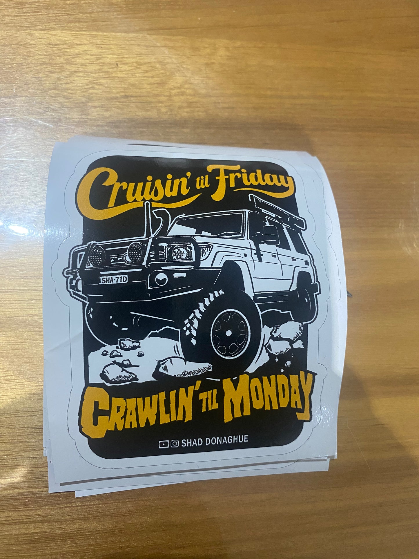 Cruisin Til Friday Sticker