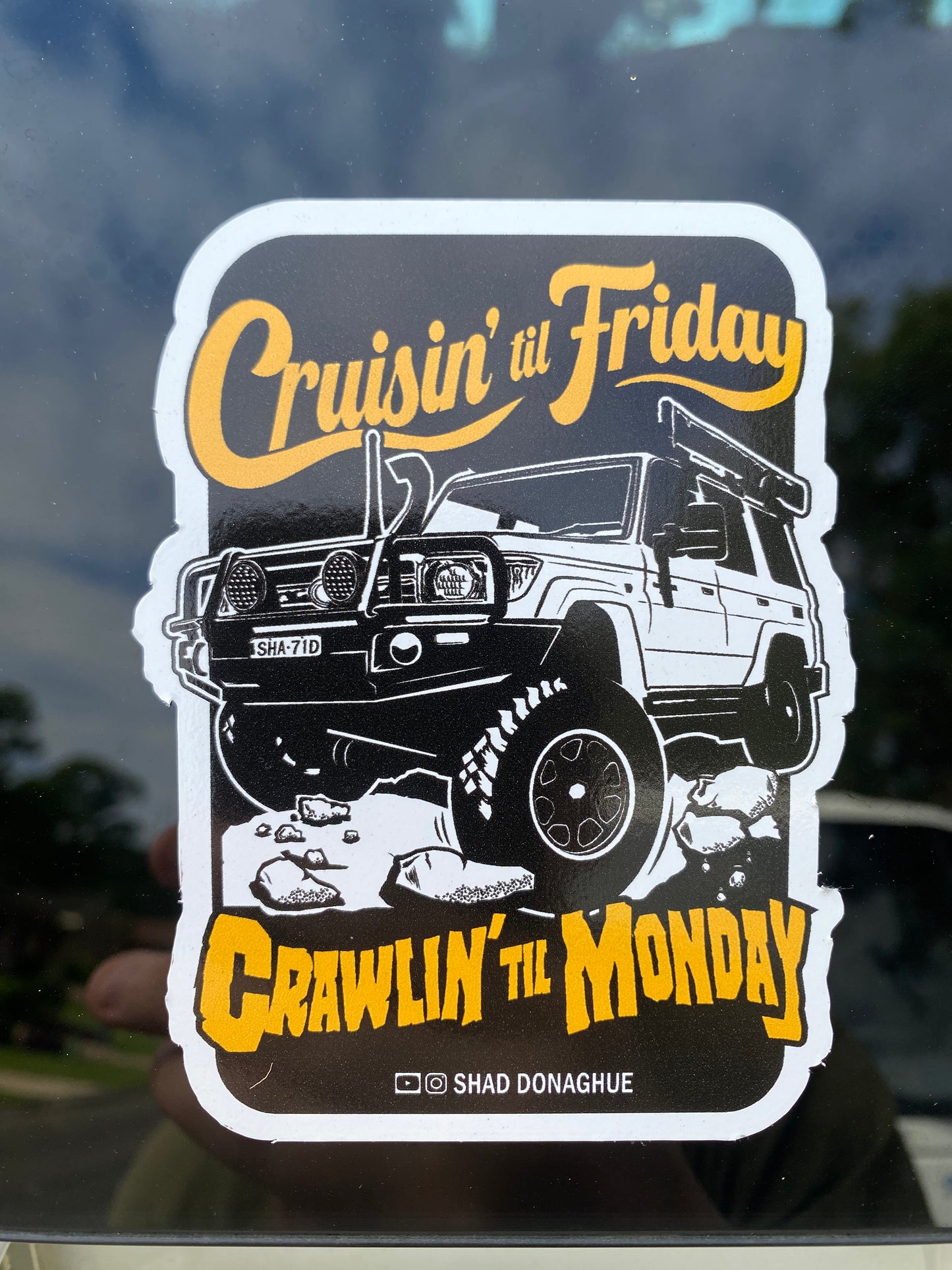 Cruisin Til Friday Sticker